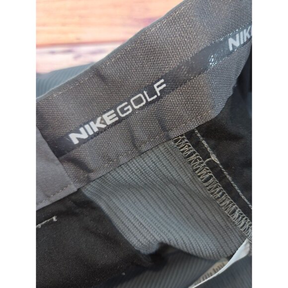Nike Golf Mens Tour Performance Dri-Fit Striped Shorts 42 Gray - Picture 5 of 9
